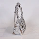 large silver shoulder bag